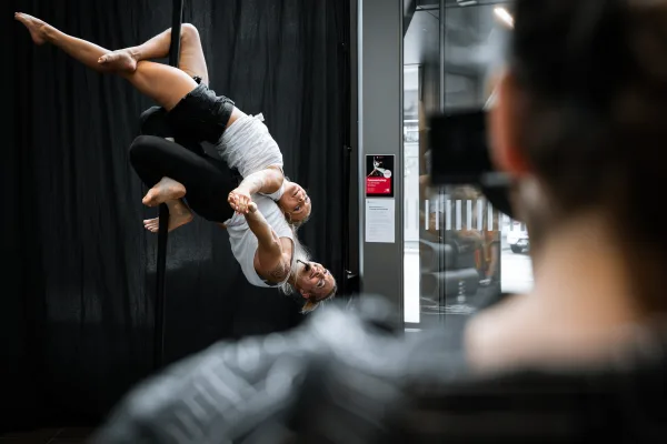 Live acrobatics shoot at Calumet