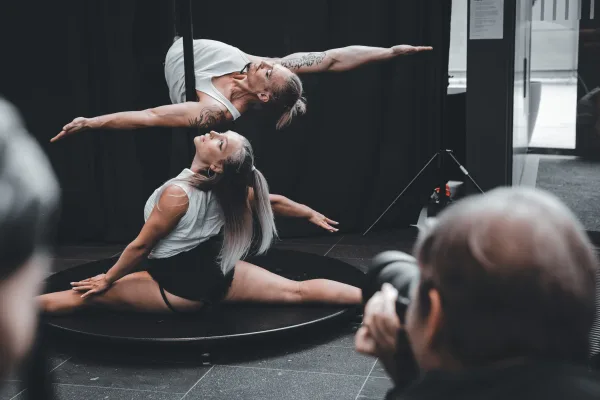 Live acrobatics shoot at Calumet