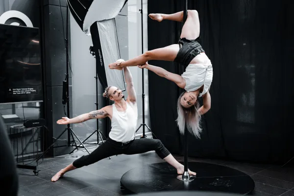 Live acrobatics shoot at Calumet